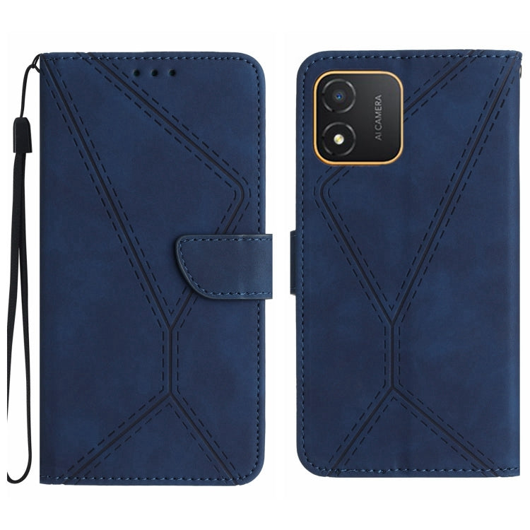 Custodia per telefono in pelle goffrata con cuciture, For Honor 80, For Honor 80 Pro, For Honor X5 4G, For Honor X9a 5G /Magic5 Lite