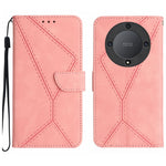 Custodia per telefono in pelle goffrata con cuciture, For Honor 80, For Honor 80 Pro, For Honor X5 4G, For Honor X9a 5G /Magic5 Lite