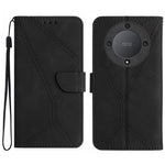 Custodia per telefono in pelle goffrata con cuciture, For Honor 80, For Honor 80 Pro, For Honor X5 4G, For Honor X9a 5G /Magic5 Lite