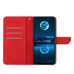 Custodia per telefono in pelle goffrata con cuciture, For Huawei P30 Lite/nova 4e