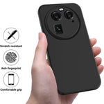 Custodia per telefono antiurto in silicone liquido di colore puro, For OPPO Find X6