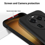 Custodia per telefono antiurto in silicone liquido di colore puro, For OPPO Find X6