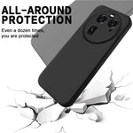 Custodia per telefono antiurto in silicone liquido di colore puro, For OPPO Find X6