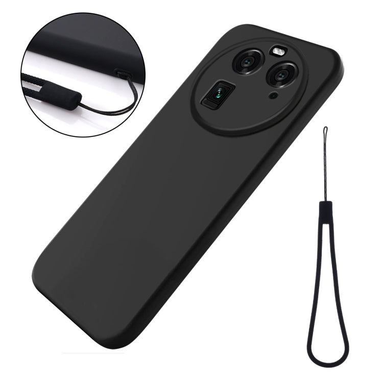 Custodia per telefono antiurto in silicone liquido di colore puro, For OPPO Find X6