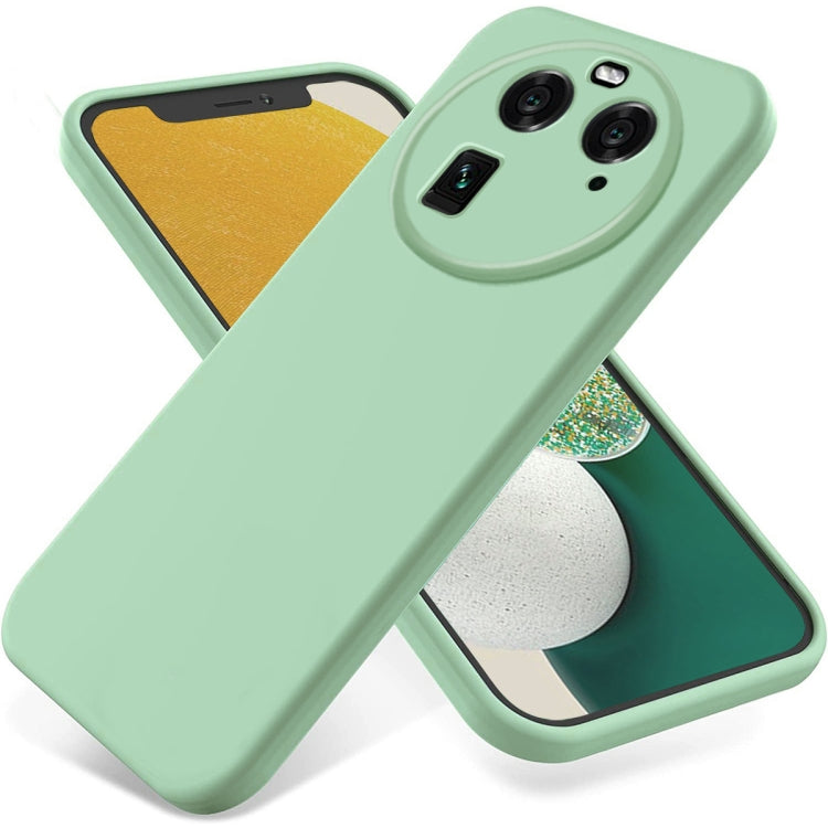 Custodia per telefono antiurto in silicone liquido di colore puro, For OPPO Find X6