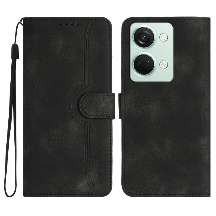 Custodia per cellulare in pelle con motivo a cuore, For OnePlus Ace 5 / 13R Global, For OnePlus 12, For OnePlus Ace 2V, For OnePlus Nord 2 5G