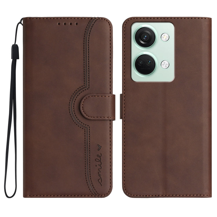 Custodia per cellulare in pelle con motivo a cuore, For OnePlus Ace 5 / 13R Global, For OnePlus 12, For OnePlus Ace 2V, For OnePlus Nord 2 5G