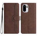 Custodia per cellulare in pelle con motivo a cuore, For OnePlus Turbo 6 / 6V, For OnePlus Ace 6, For OnePlus 15, For OnePlus 13T