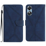 Custodia per telefono in pelle goffrata con cuciture, For OPPO A17 / A17K, For OPPO A54 4G / A16, For OPPO A54 5G / A74 5G, For OPPO A55s JP