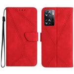 Custodia per telefono in pelle goffrata con cuciture, For OPPO A57 4G / A77 4G, For OPPO A78 5G, For OPPO Reno7 A JP, For OPPO Reno8 4G / Reno7 4G