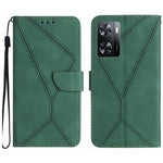 Custodia per telefono in pelle goffrata con cuciture, For OPPO A57 4G / A77 4G, For OPPO A78 5G, For OPPO Reno7 A JP, For OPPO Reno8 4G / Reno7 4G