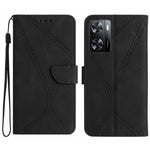 Custodia per telefono in pelle goffrata con cuciture, For OPPO A57 4G / A77 4G, For OPPO A78 5G, For OPPO Reno7 A JP, For OPPO Reno8 4G / Reno7 4G