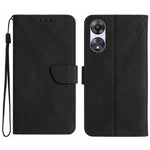 Custodia per telefono in pelle goffrata con cuciture, For OPPO Reno8 T 4G, For OPPO Reno8 T 5G/A1 Pro 5G, For OPPO Reno9/Reno9 Pro 5G, For OPPO Reno9 Pro+