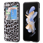 Custodia leopardata con bordo nero per Samsung Galaxy Z Fold5