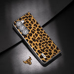 Custodia leopardata con bordo nero per Samsung Galaxy Z Fold5