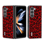 Custodia leopardata con bordo nero per Samsung Galaxy Z Fold5