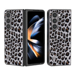 Custodia leopardata con bordo nero per Samsung Galaxy Z Fold5