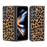 Custodia leopardata con bordo nero per Samsung Galaxy Z Fold5