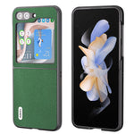 Custodia in vera pelle con bordo nero per Samsung Galaxy Z Flip6