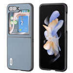 Custodia in vera pelle con bordo nero per Samsung Galaxy Z Flip6