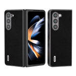 Custodia in vera pelle con bordo nero per Samsung Galaxy Z Flip6