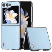 Custodia in vera pelle con bordo nero per Samsung Galaxy Z Flip6