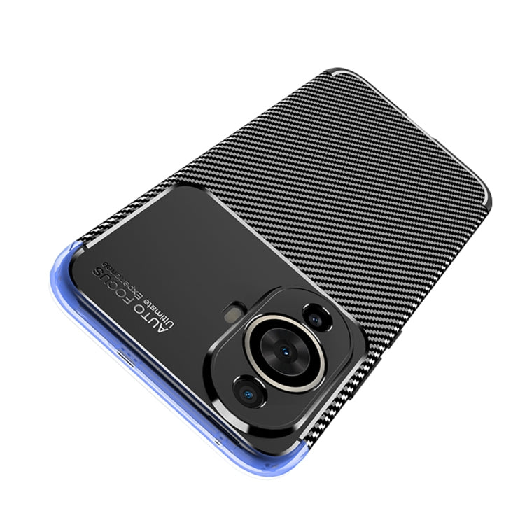 Custodia per telefono in TPU antiurto con struttura in fibra di carbonio, For Huawei nova 11, For Huawei nova 11 Pro