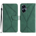 Custodia per telefono in pelle goffrata con cuciture, For Realme C31, For Realme C55, For Realme 9i / OPPO A36 4G, For Realme 10 4G