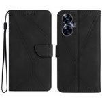 Custodia per telefono in pelle goffrata con cuciture, For Realme C31, For Realme C55, For Realme 9i / OPPO A36 4G, For Realme 10 4G