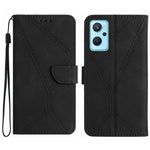 Custodia per telefono in pelle goffrata con cuciture, For Realme C31, For Realme C55, For Realme 9i / OPPO A36 4G, For Realme 10 4G