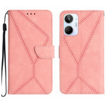 Custodia per telefono in pelle goffrata con cuciture, For Realme C31, For Realme C55, For Realme 9i / OPPO A36 4G, For Realme 10 4G