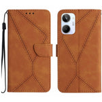 Custodia per telefono in pelle goffrata con cuciture, For Realme C31, For Realme C55, For Realme 9i / OPPO A36 4G, For Realme 10 4G