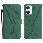 Custodia per telefono in pelle goffrata con cuciture, For Realme C31, For Realme C55, For Realme 9i / OPPO A36 4G, For Realme 10 4G