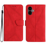 Custodia per telefono in pelle goffrata con cuciture, For Realme 10 5G / 9i 5G, For Realme 10 Pro+, For Realme C33 2023 / 2022, For Realme C35