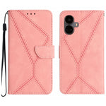 Custodia per telefono in pelle goffrata con cuciture, For Realme 10 5G / 9i 5G, For Realme 10 Pro+, For Realme C33 2023 / 2022, For Realme C35