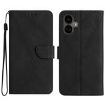 Custodia per telefono in pelle goffrata con cuciture, For Realme 10 5G / 9i 5G, For Realme 10 Pro+, For Realme C33 2023 / 2022, For Realme C35