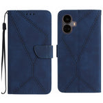 Custodia per telefono in pelle goffrata con cuciture, For Realme 10 5G / 9i 5G, For Realme 10 Pro+, For Realme C33 2023 / 2022, For Realme C35
