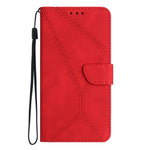 Custodia per telefono in pelle goffrata con cuciture, For Sony Xperia 5 IV, For Sony Xperia 5 V, For Sony Xperia 10 III, For Sony Xperia 10 IV