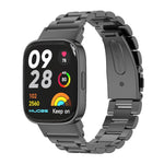 Cinturino per orologio in acciaio inossidabile con tre perle in metallo Mijobs, For Redmi Watch 3