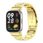 Cinturino per orologio in acciaio inossidabile con tre perle in metallo Mijobs, For Redmi Watch 3