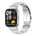 Cinturino per orologio in acciaio inossidabile con tre perle in metallo Mijobs, For Redmi Watch 3