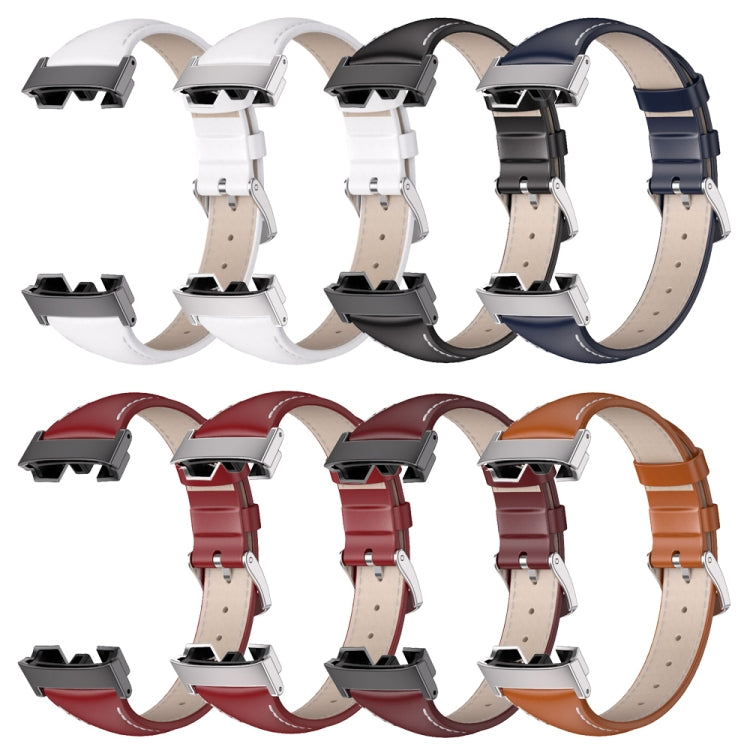 Cinturino per orologio sottile in vera pelle Mijobs, For Redmi Watch 3