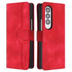 Custodia portafoglio in pelle con motivo cuore per Samsung Galaxy