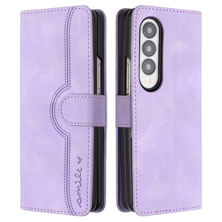 Custodia portafoglio in pelle con motivo cuore per Samsung Galaxy