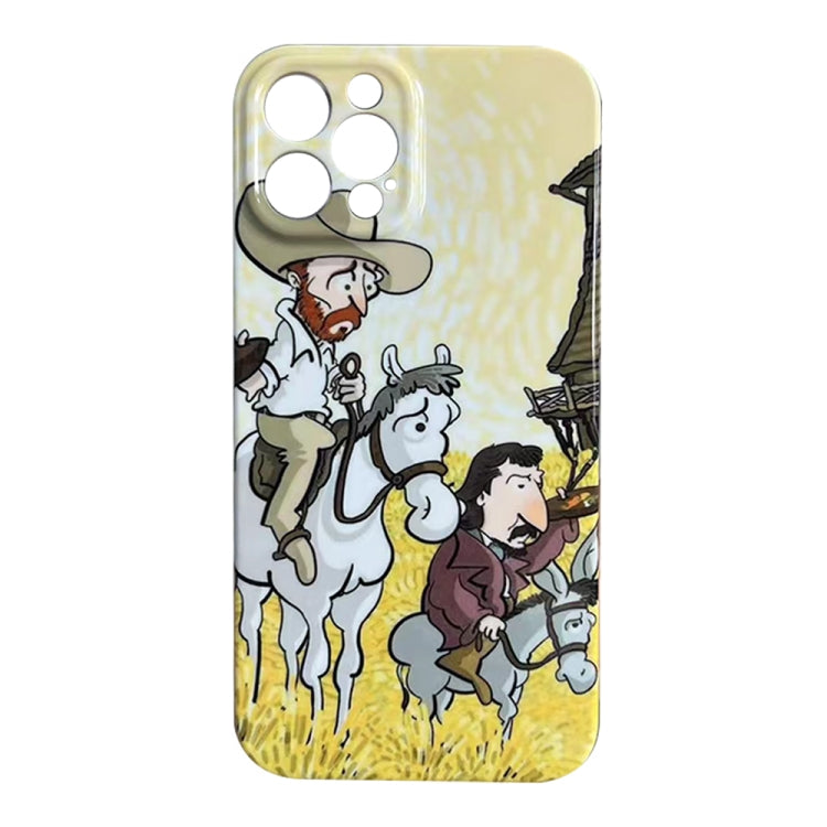 Custodia per telefono PC lucida con motivo a pittura a olio, For iPhone 14 Plus, For iPhone 14, For iPhone 14 Pro, For iPhone 14 Pro Max