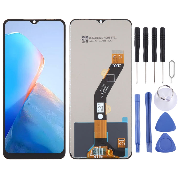Schermo LCD OEM per assemblaggio completo di digitalizzatore, For Infinix Smart 7 HD X6516, For Infinix Smart 7 India / Smart 7 Plus X6517