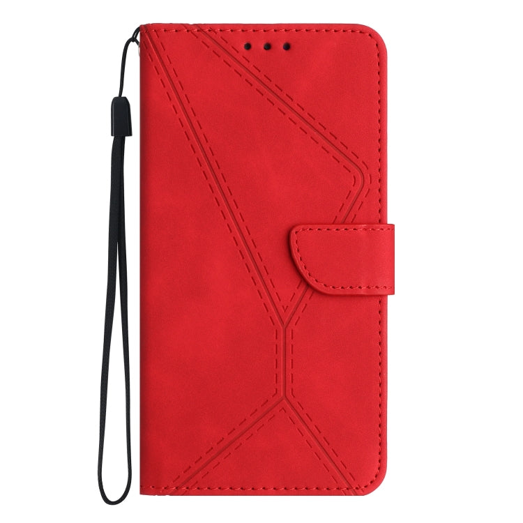 Custodia per telefono in pelle goffrata con cuciture, For vivo V23 5G, For vivo V25 / X80 Lite, For vivo V27 5G / V27 Pro 5G