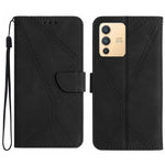 Custodia per telefono in pelle goffrata con cuciture, For vivo V23 5G, For vivo V25 / X80 Lite, For vivo V27 5G / V27 Pro 5G