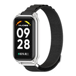 Cinturino per orologio in nylon traspirante con guscio metallico Mijobs, For Xiaomi Smart Band 8 Active / Redmi Band 2