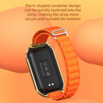 Cinturino per orologio in nylon traspirante con guscio metallico Mijobs, For Xiaomi Smart Band 8 Active / Redmi Band 2